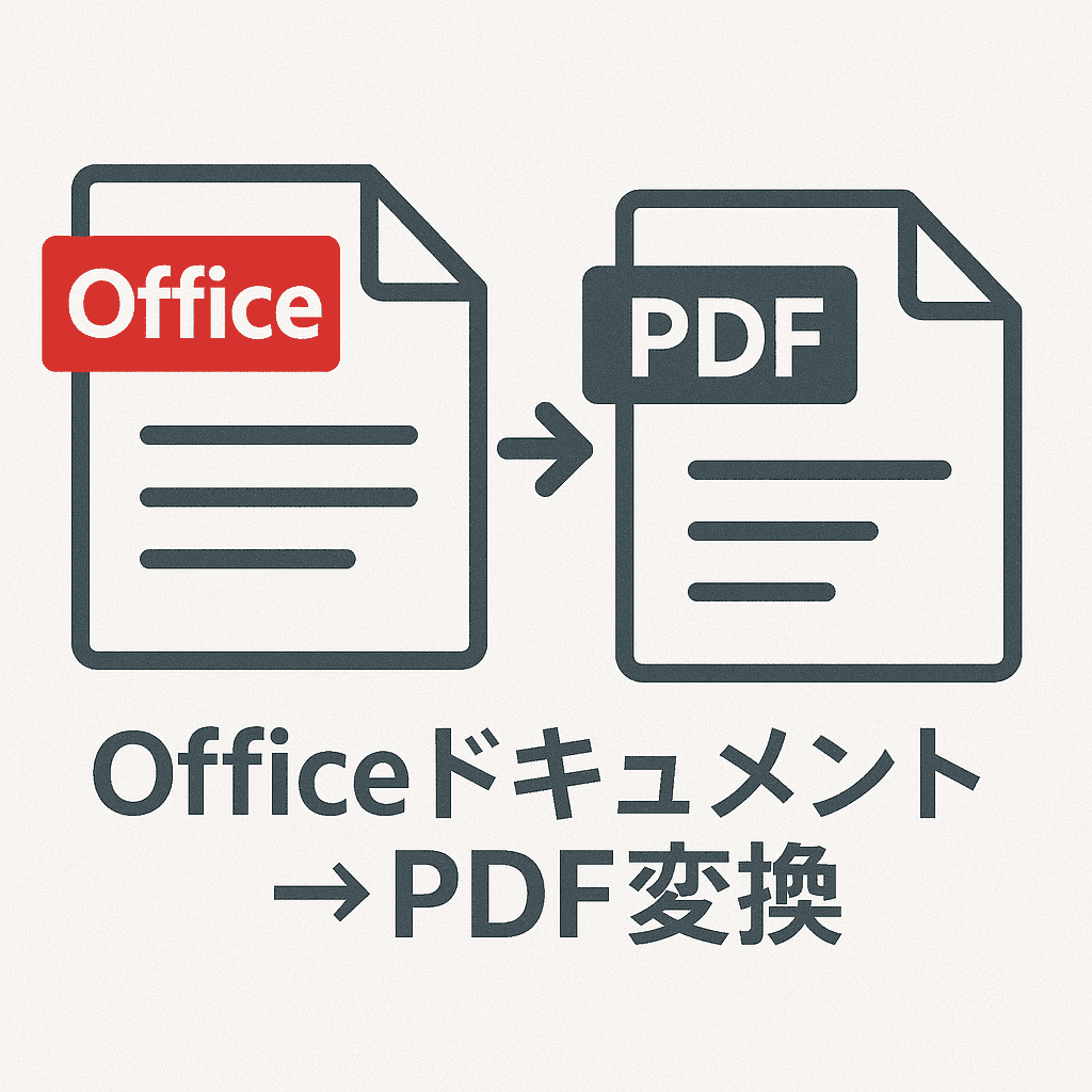 Officeドキュメント→PDF変換