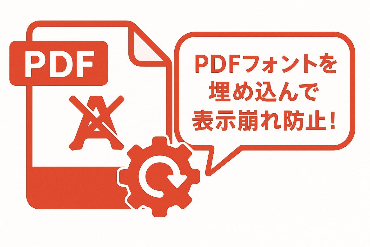 【無料】PDFのフォントが埋め込まれていない問題の対処法