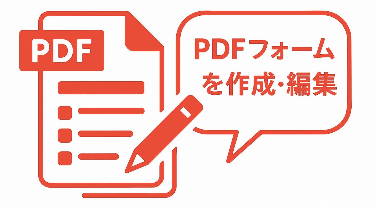 【無料】PDFでフォーム機能を作成・編集する方法（入力フォーム、チェックボックス等）