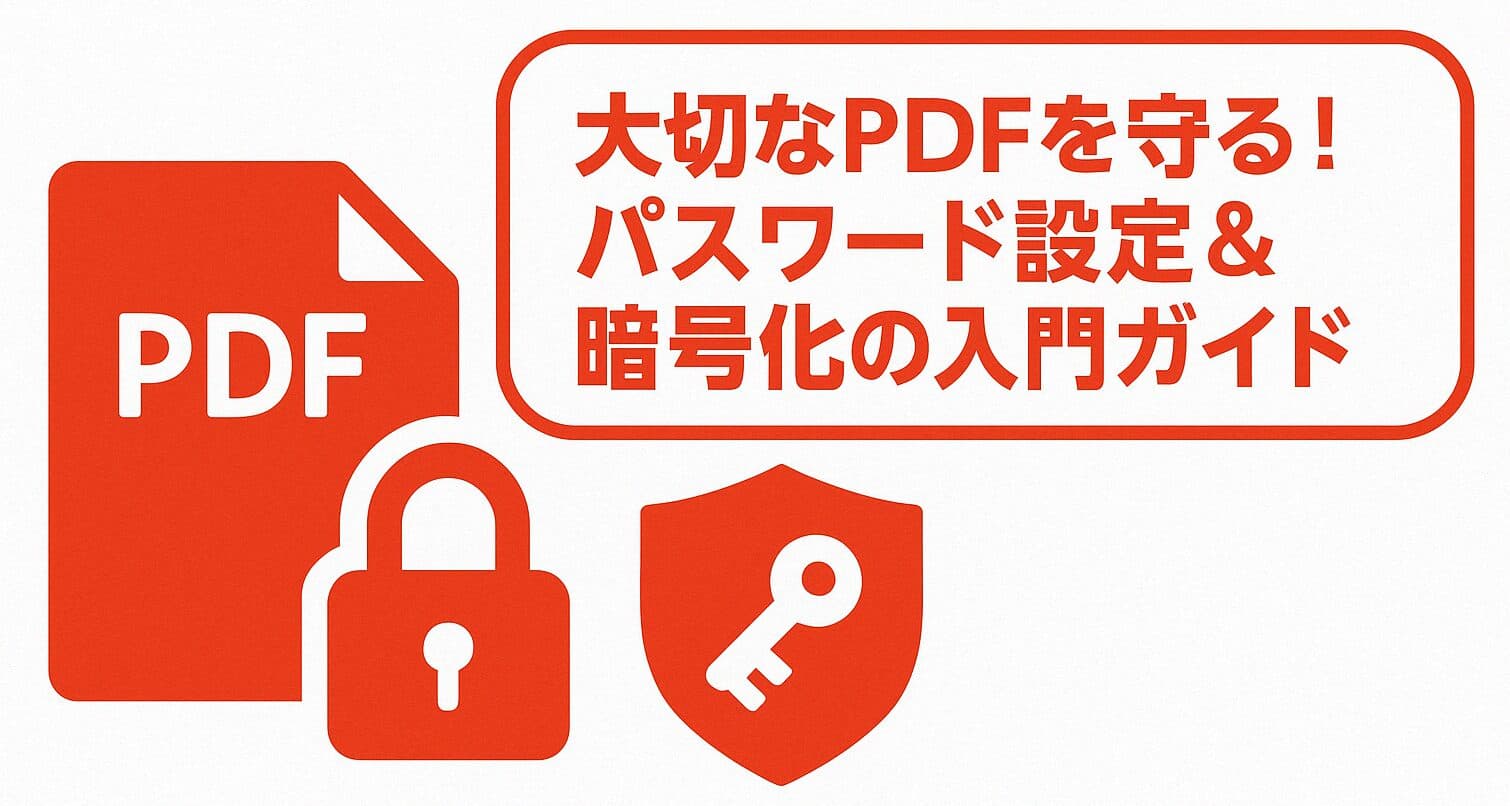 【無料】大切なPDFを守る！パスワード設定＆暗号化の入門ガイド