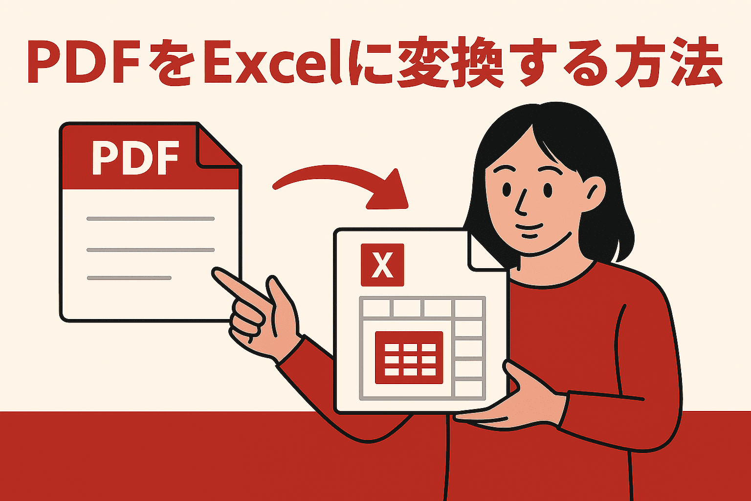 PDFをExcelに変換する方法